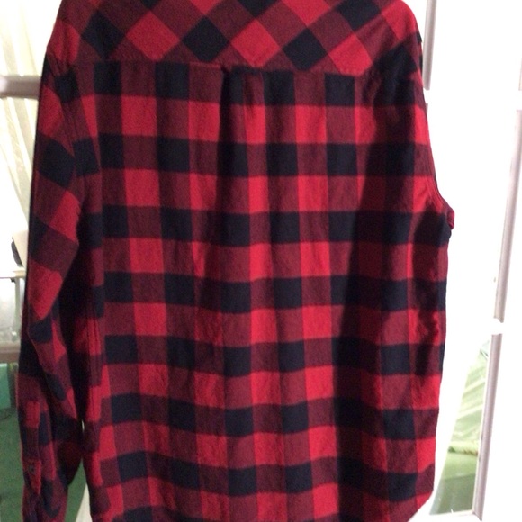 Roots 73 Canada Lumberjack Red/Black Plaid Flannel Dodge Ram L - Picture 7 of 8